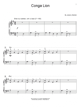 page one of Conga Lion (Educational Piano)