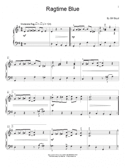 page one of Ragtime Blue (Educational Piano)