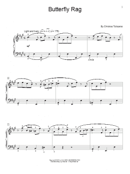 page one of Butterfly Rag (Educational Piano)