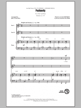 page one of Positoovity (2-Part Choir)