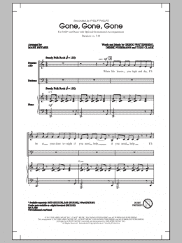 page one of Gone, Gone, Gone (SAB Choir)
