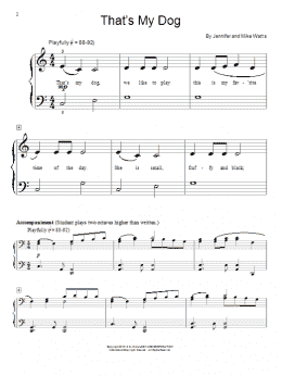 page one of That's My Dog (Educational Piano)