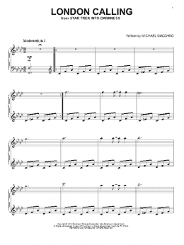 page one of London Calling (Piano, Vocal & Guitar Chords (Right-Hand Melody))