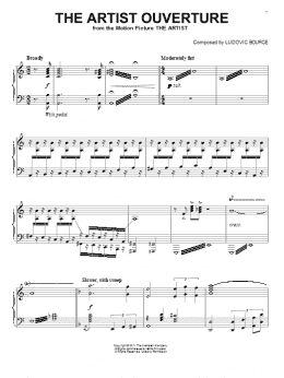 page one of The Artist Ouverture (Piano, Vocal & Guitar Chords (Right-Hand Melody))