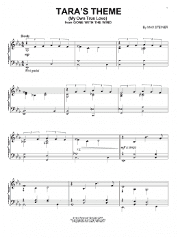 page one of Tara's Theme (My Own True Love) (Piano Solo)