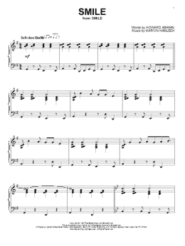 page one of Smile (Piano Solo)
