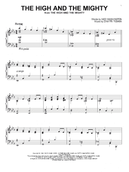 page one of The High And The Mighty (Piano Solo)
