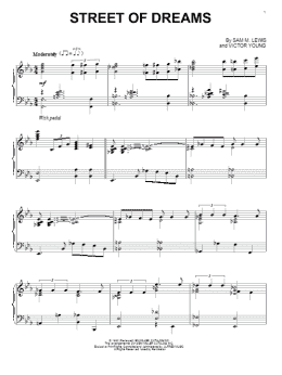 page one of Street Of Dreams (Piano Solo)