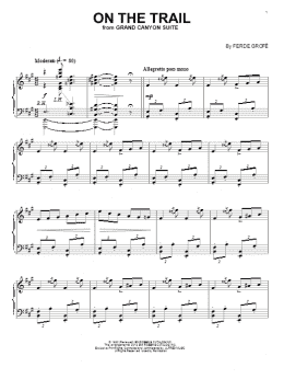 page one of On The Trail (Piano Solo)