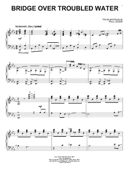 page one of Bridge Over Troubled Water (Piano Solo)