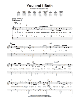 page one of You and I Both (Easy Guitar Tab)