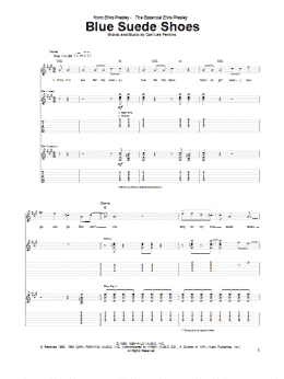 page one of Blue Suede Shoes (Guitar Tab)