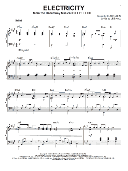 page one of Electricity [Jazz version] (arr. Brent Edstrom) (Piano Solo)