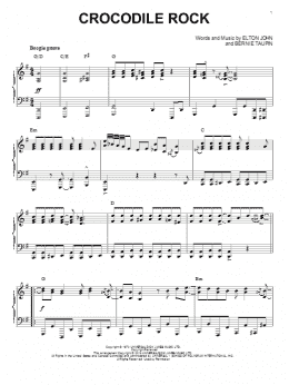 page one of Crocodile Rock [Jazz version] (arr. Brent Edstrom) (Piano Solo)