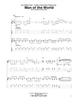 page one of Man Of The World (Guitar Tab)