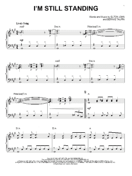page one of I'm Still Standing [Jazz version] (arr. Brent Edstrom) (Piano Solo)