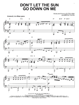 page one of Don't Let The Sun Go Down On Me [Jazz version] (arr. Brent Edstrom) (Piano Solo)