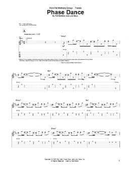 page one of Phase Dance (Guitar Tab)