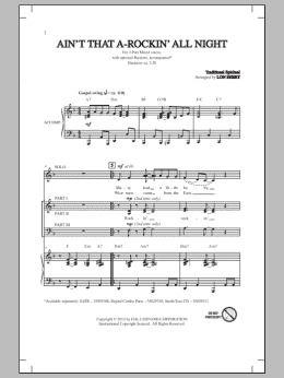 page one of Ain't That A-Rockin' All Night (3-Part Mixed Choir)