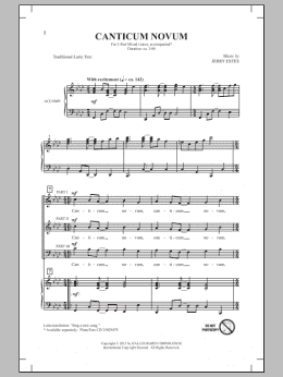 page one of Canticum Novum (3-Part Mixed Choir)