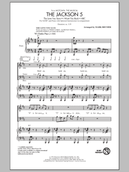 page one of The Jackson 5 (from Motown the Musical) (SATB Choir)