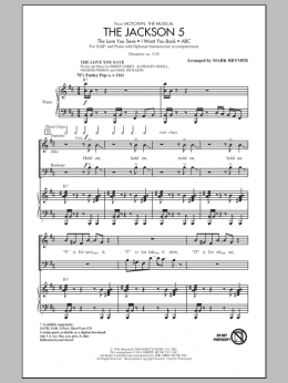 page one of The Jackson 5 (from Motown the Musical) (SAB Choir)