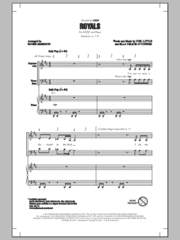 page one of Royals (arr. Roger Emerson) (SATB Choir)