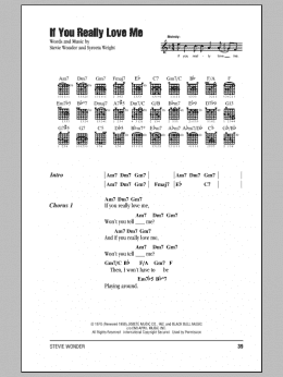 page one of If You Really Love Me (Guitar Chords/Lyrics)