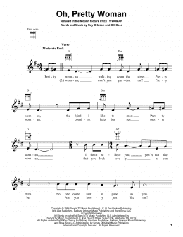 page one of Oh, Pretty Woman (Ukulele)