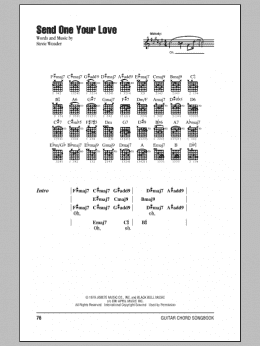 page one of Send One Your Love (Guitar Chords/Lyrics)