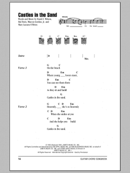 page one of Castles In The Sand (Guitar Chords/Lyrics)