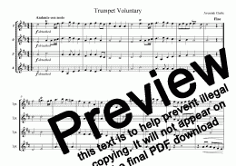 page one of Trumpet Voluntary