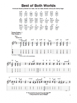 page one of Best Of Both Worlds (Easy Guitar Tab)