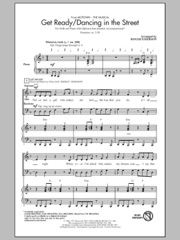 page one of Get Ready/Dancing In The Street (from Motown The Musical) (SAB Choir)