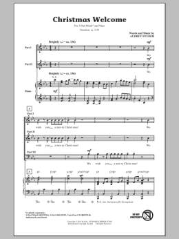 page one of Christmas Welcome (3-Part Mixed Choir)