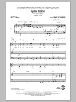page one of Bye Bye Blackbird (2-Part Choir)