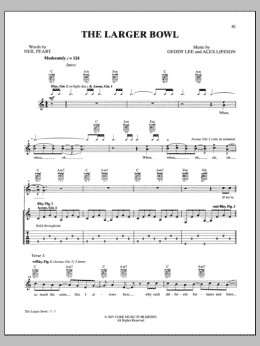 page one of The Larger Bowl (Guitar Tab)
