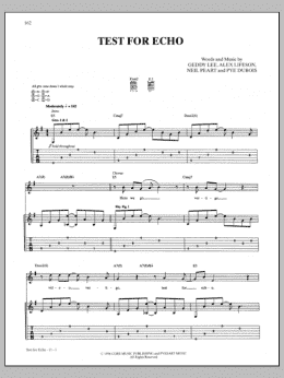 page one of Test For Echo (Guitar Tab)