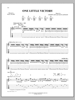 page one of One Little Victory (Guitar Tab)