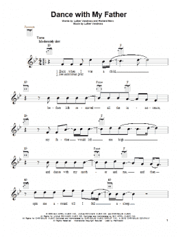 page one of Dance With My Father (Ukulele)
