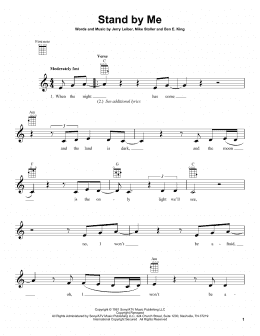 page one of Stand By Me (Ukulele)