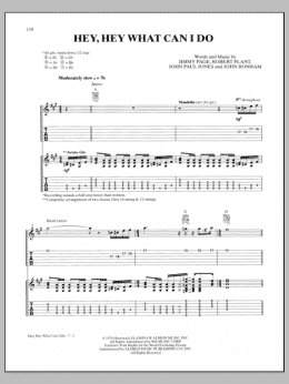 page one of Hey Hey What Can I Do (Guitar Tab)