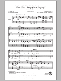 page one of How Can I Keep From Singing (2-Part Choir)