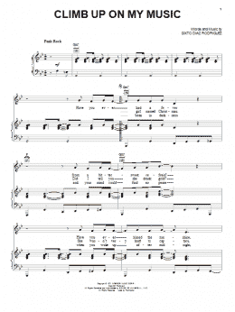 page one of Climb Up On My Music (Piano, Vocal & Guitar Chords (Right-Hand Melody))