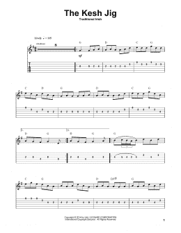 page one of The Kesh Jig (Guitar Tab (Single Guitar))