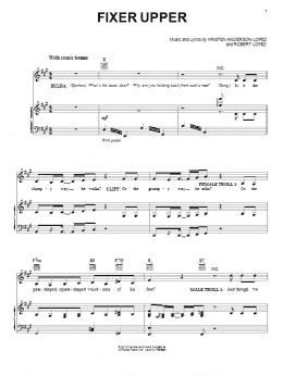 page one of Fixer Upper (from Disney's Frozen) (Piano, Vocal & Guitar Chords (Right-Hand Melody))