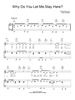 page one of Why Do You Let Me Stay Here? (Piano, Vocal & Guitar Chords (Right-Hand Melody))