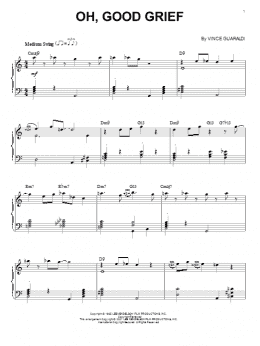 page one of Oh, Good Grief (Piano Solo)