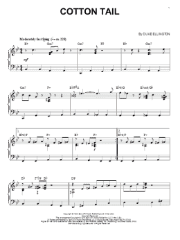 page one of Cotton Tail (Piano Solo)