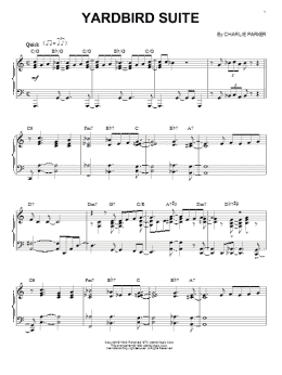 page one of Yardbird Suite (Piano Solo)
